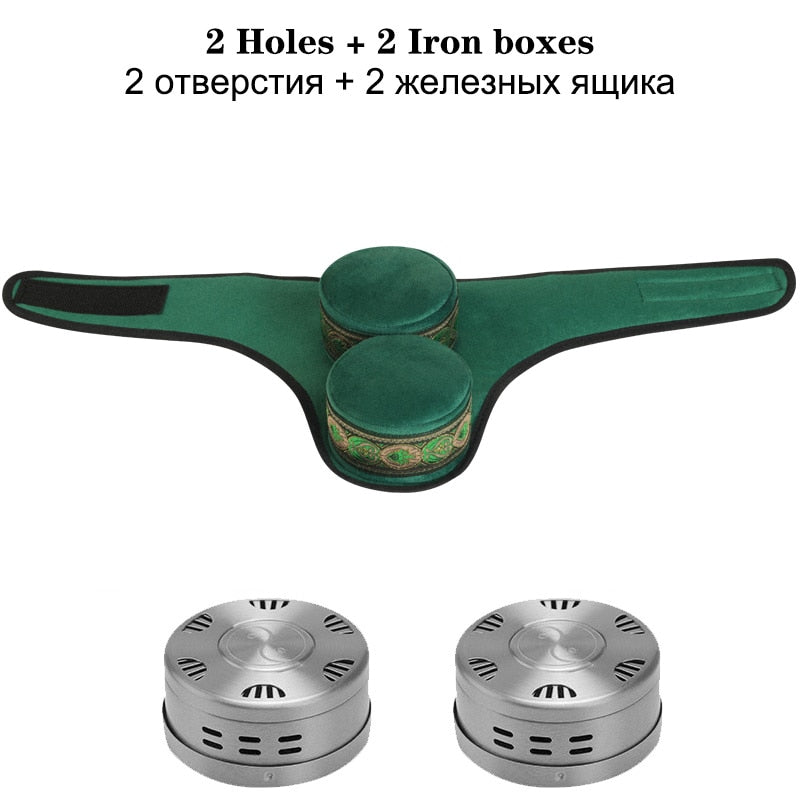 Brass Copper Box Smokeless Moxibustion Bag hierbas medicinales Burner Moxa Therapy Body Acupoint Meridian Warm Massage-Health Wisdom™