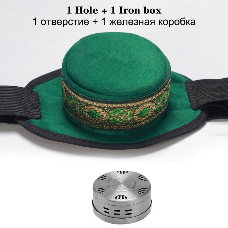 Brass Copper Box Smokeless Moxibustion Bag hierbas medicinales Burner Moxa Therapy Body Acupoint Meridian Warm Massage-Health Wisdom™