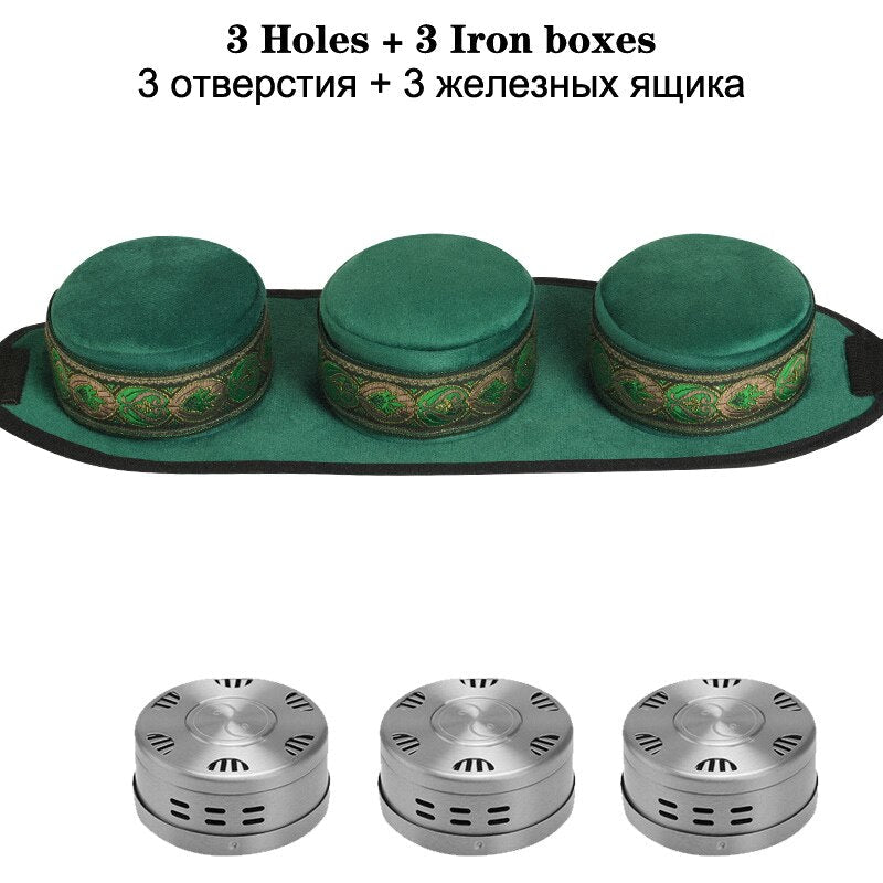 Brass Copper Box Smokeless Moxibustion Bag hierbas medicinales Burner Moxa Therapy Body Acupoint Meridian Warm Massage-Health Wisdom™