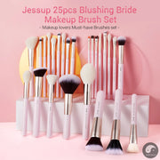 Brushes Set Professional Makeup Brush Foundation Eyeshadow Powder Contour Blending Lip Liner 15-25pcs Cosmetics Box T295-Health Wisdom™
