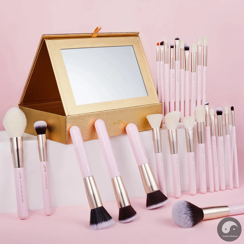 Brushes Set Professional Makeup Brush Foundation Eyeshadow Powder Contour Blending Lip Liner 15-25pcs Cosmetics Box T295-Health Wisdom™