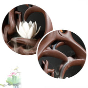 Buddha Hand Lotus Backflow Incense Burner Incense Stick Censer Aromatherapy Furnace Zen Decor Home Decoration (Without Incense)-Health Wisdom™