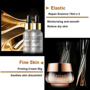 Caviar Antiwrinkle Moisturizing Hyaluronic Acid Facial Care Set Toner Antiaging Cleansing Brightening Eye Cream Skin Care Set-Health Wisdom™