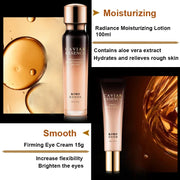 Caviar Antiwrinkle Moisturizing Hyaluronic Acid Facial Care Set Toner Antiaging Cleansing Brightening Eye Cream Skin Care Set-Health Wisdom™