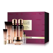 Caviar Antiwrinkle Moisturizing Hyaluronic Acid Facial Care Set Toner Antiaging Cleansing Brightening Eye Cream Skin Care Set-Health Wisdom™
