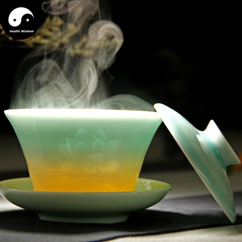 Celadon Ceramic Gaiwan Tea Cup 200ml 盖碗-Health Wisdom™