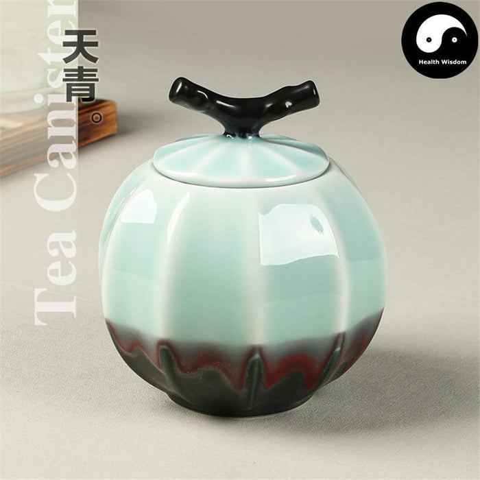 Celadon Loose Leaf Tea Storage 250g 茶叶罐, Sky Blue Glaze
