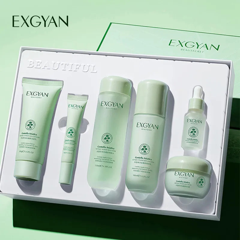 Centella Asiatica Polypeptide Skin Care Set Aloe Moisturizing Oil-controlling Face Serum Cream Lotion Set Ascorbic Acid Essence-Health Wisdom™