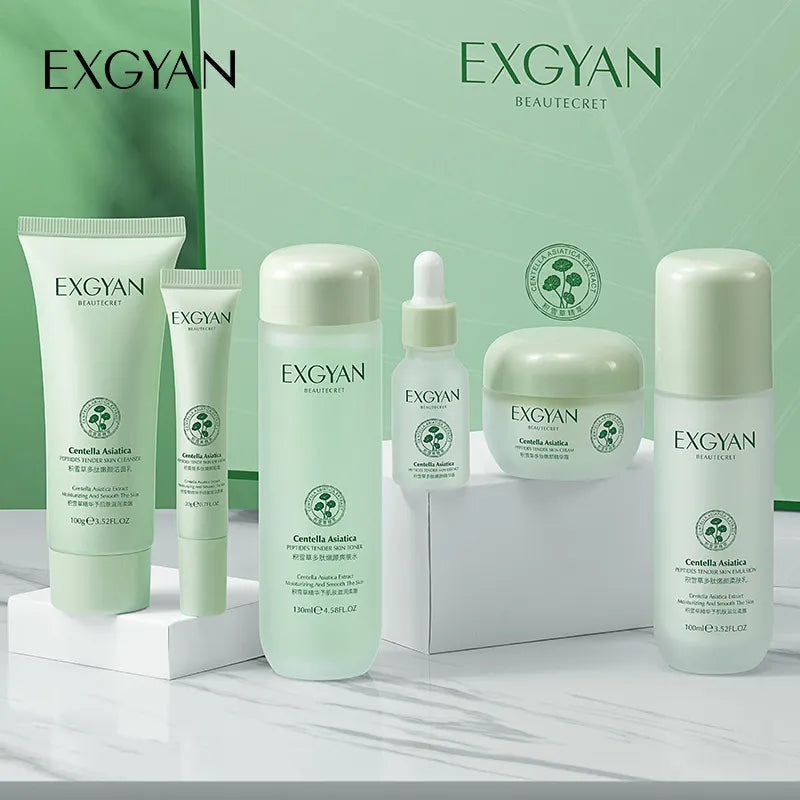 Centella Asiatica Polypeptide Skin Care Set Aloe Moisturizing Oil-controlling Face Serum Cream Lotion Set Ascorbic Acid Essence-Health Wisdom™