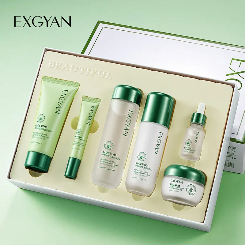 Centella Asiatica Polypeptide Skin Care Set Aloe Moisturizing Oil-controlling Face Serum Cream Lotion Set Ascorbic Acid Essence-Health Wisdom™