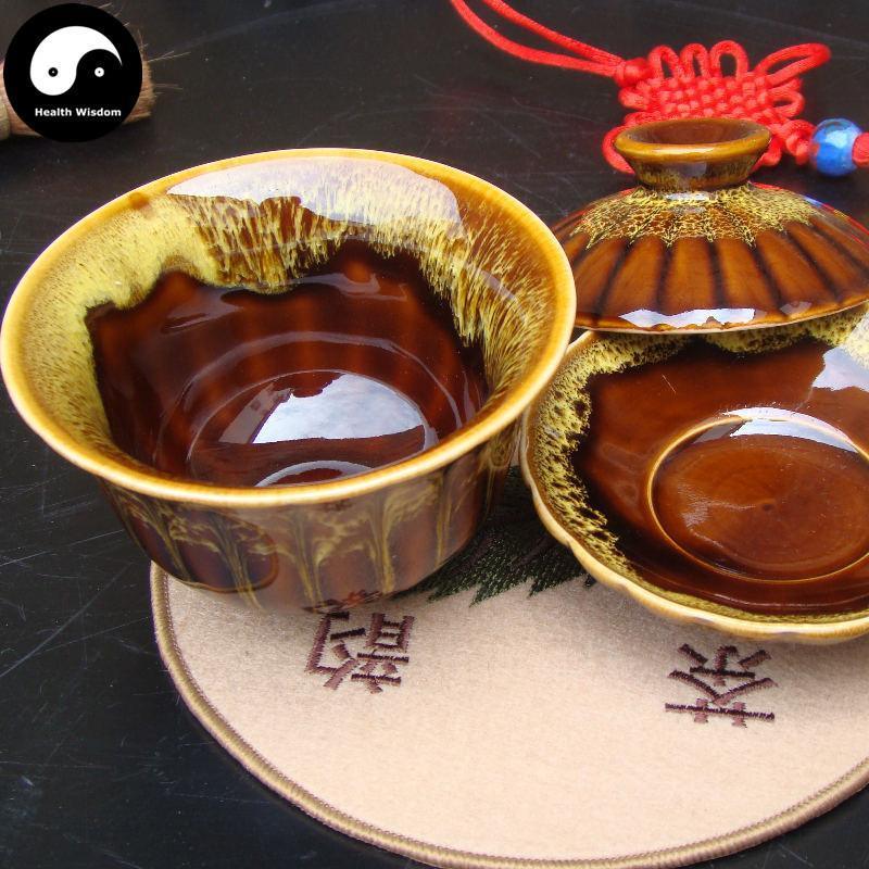 Ceramic Gaiwan Tea Cup 120ml 钧窑盖碗-Health Wisdom™