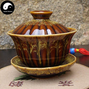 Ceramic Gaiwan Tea Cup 120ml 钧窑盖碗-Health Wisdom™