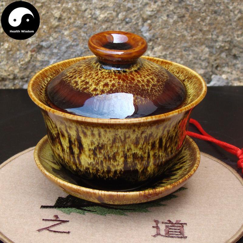 Ceramic Gaiwan Tea Cup 120ml 钧窑盖碗-Health Wisdom™