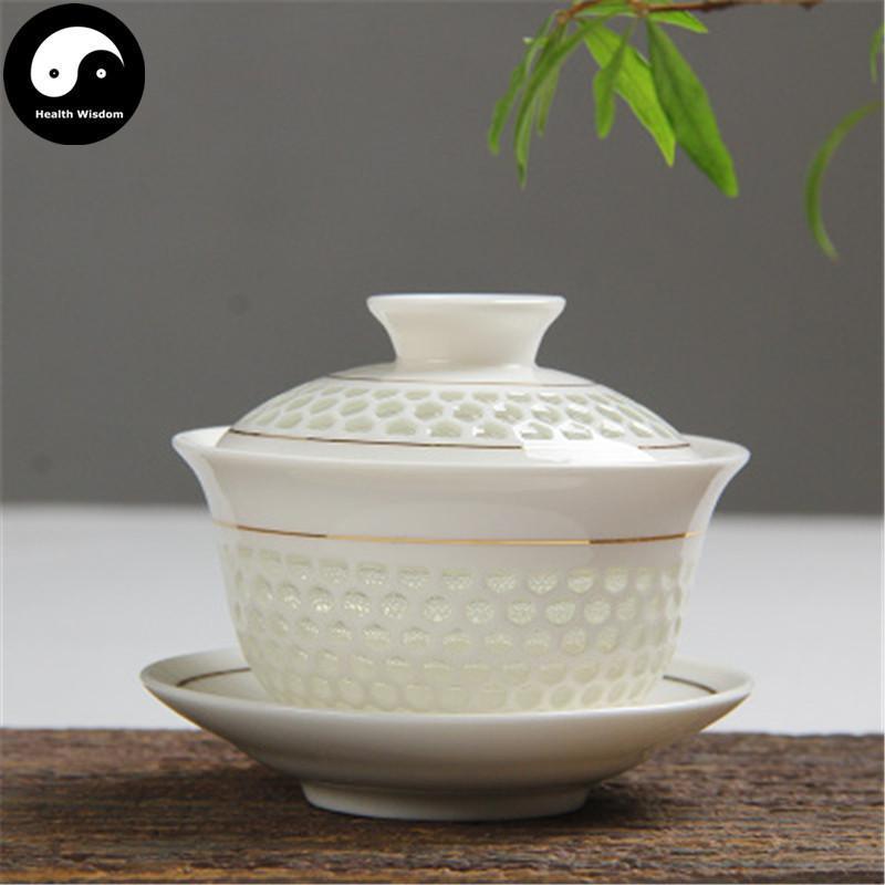 Ceramic Gaiwan Tea Cup 150ml 盖碗 玲珑瓷-Health Wisdom™