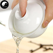 Ceramic Gaiwan Tea Cup 180ml 盖碗 Pure White-Health Wisdom™