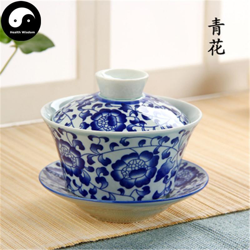 Ceramic Gaiwan Tea Cup 180ml 盖碗-Health Wisdom™