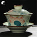 Ceramic Gaiwan Tea Cup 280ml Handpaited 手绘盖碗, Pink Lotus