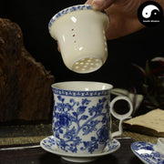 Ceramic Infuser Tea Cups&Mugs 300ml-Health Wisdom™