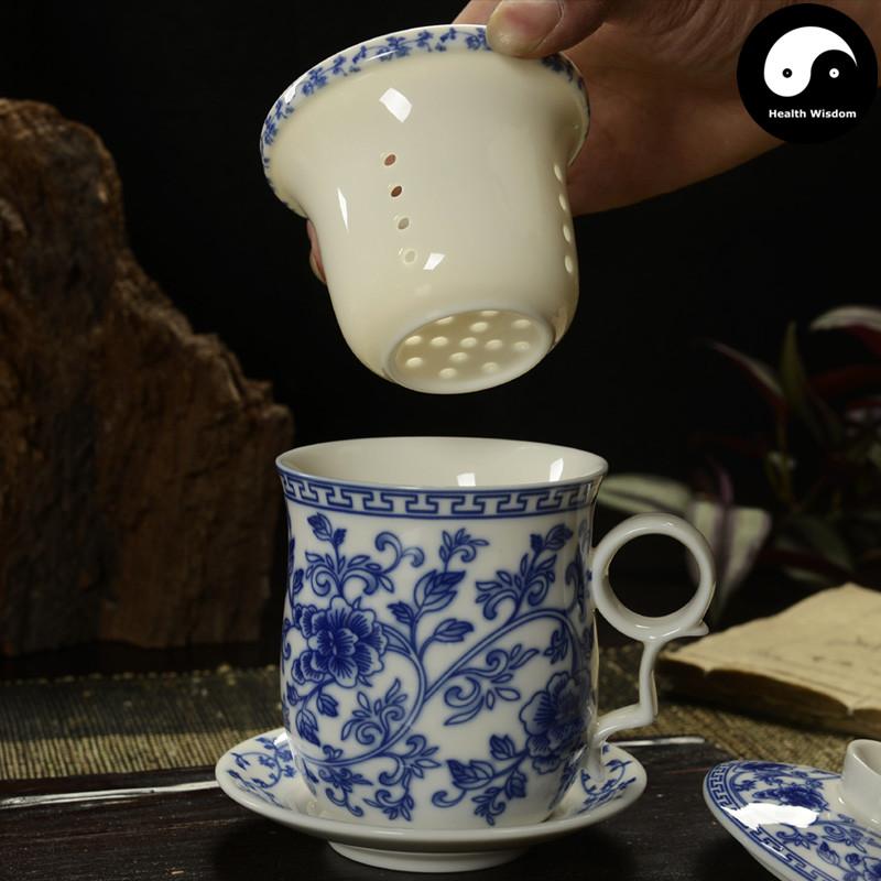 Ceramic Infuser Tea Cups&Mugs 300ml-Health Wisdom™
