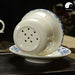 Ceramic Infuser Tea Cups&Mugs 300ml, Yellow Dragon Wave