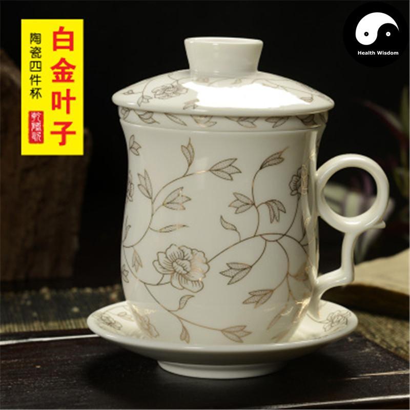 Ceramic Infuser Tea Cups&Mugs 300ml-Health Wisdom™