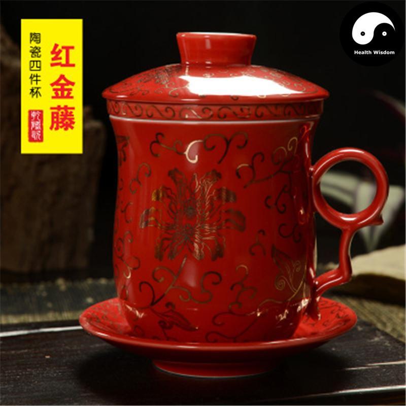 Ceramic Infuser Tea Cups&Mugs 300ml-Health Wisdom™