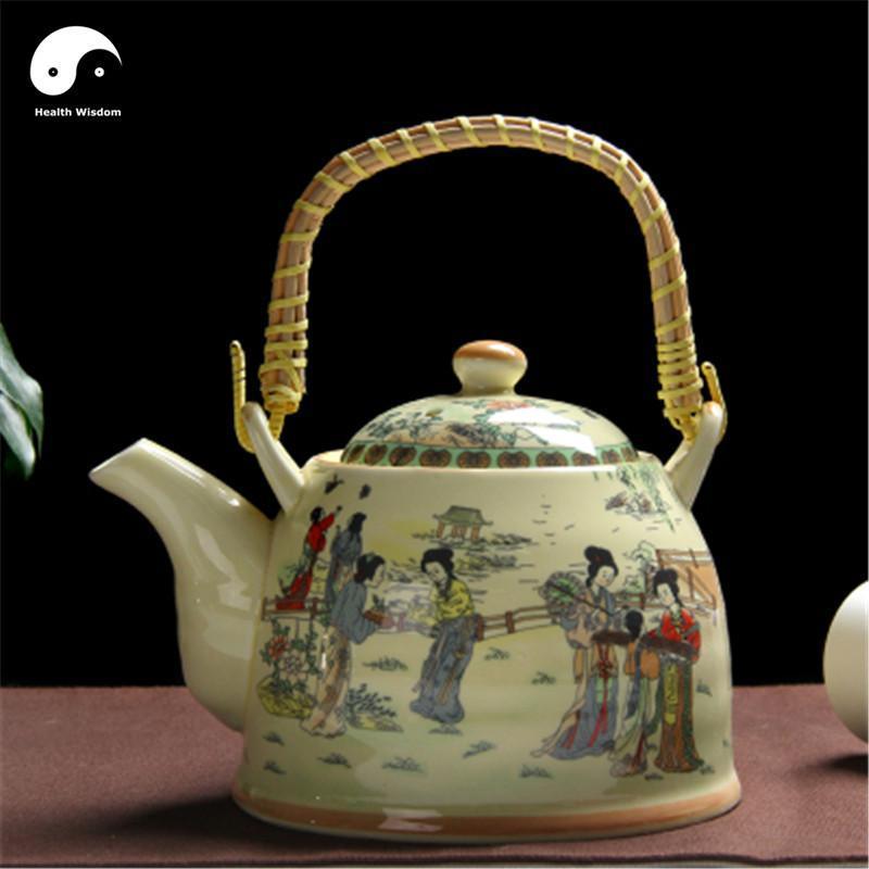 Ceramic Kungfu Teapot 1000ml-Health Wisdom™
