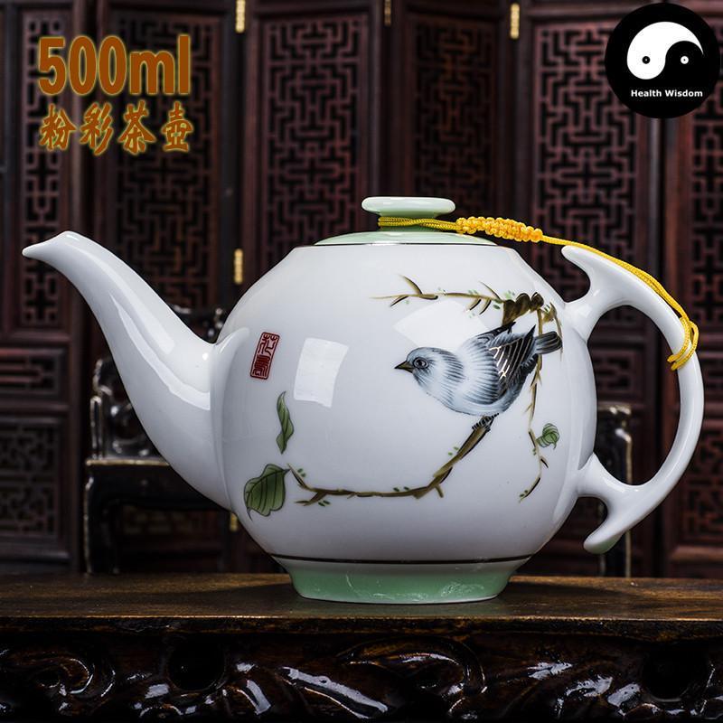 Ceramic Kungfu Teapot 500ml-Health Wisdom™