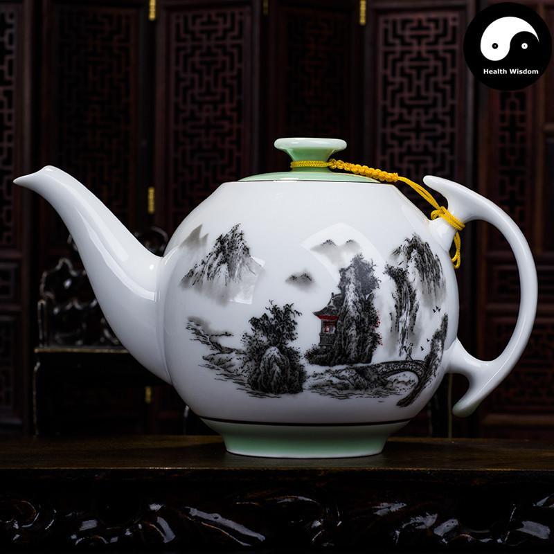 Ceramic Kungfu Teapot 500ml-Health Wisdom™
