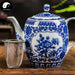 Ceramic Kungfu Teapot 800ml, Blossom Butterfly
