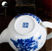 Ceramic Kungfu Teapot With Infuser 1000ml, Lotus Bird