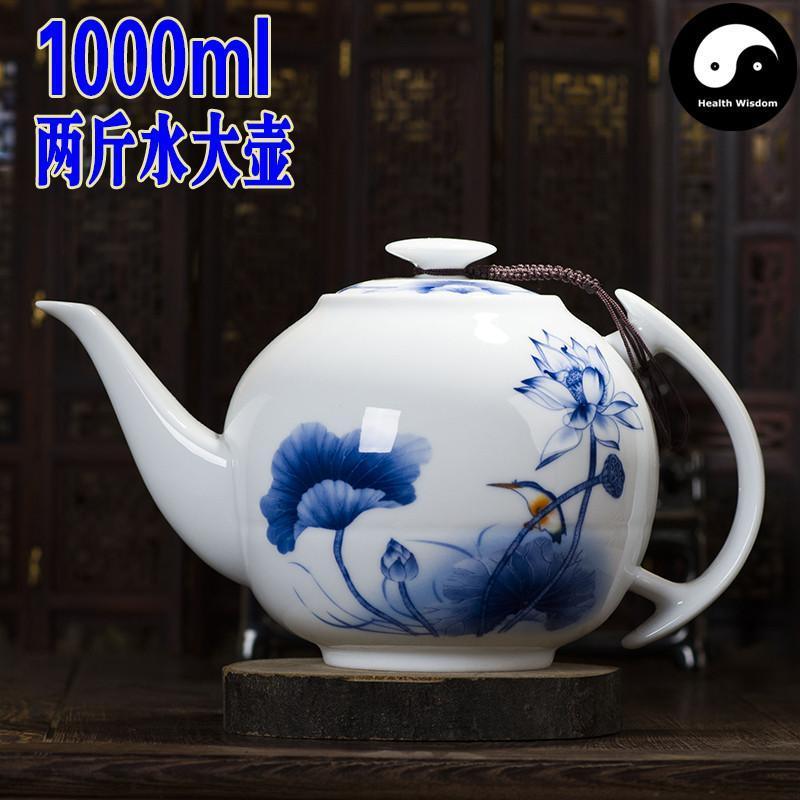 Ceramic Kungfu Teapot With Infuser 1000ml-Health Wisdom™