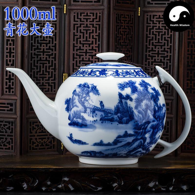 Ceramic Kungfu Teapot With Infuser 1000ml-Health Wisdom™