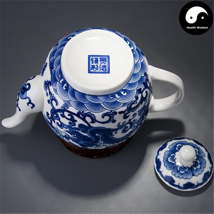 Ceramic Kungfu Teapot With Infuser 500ml, Dragon