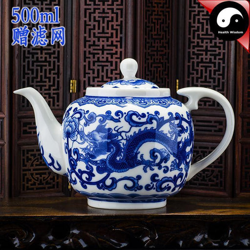 Ceramic Kungfu Teapot With Infuser 500ml, Dragon