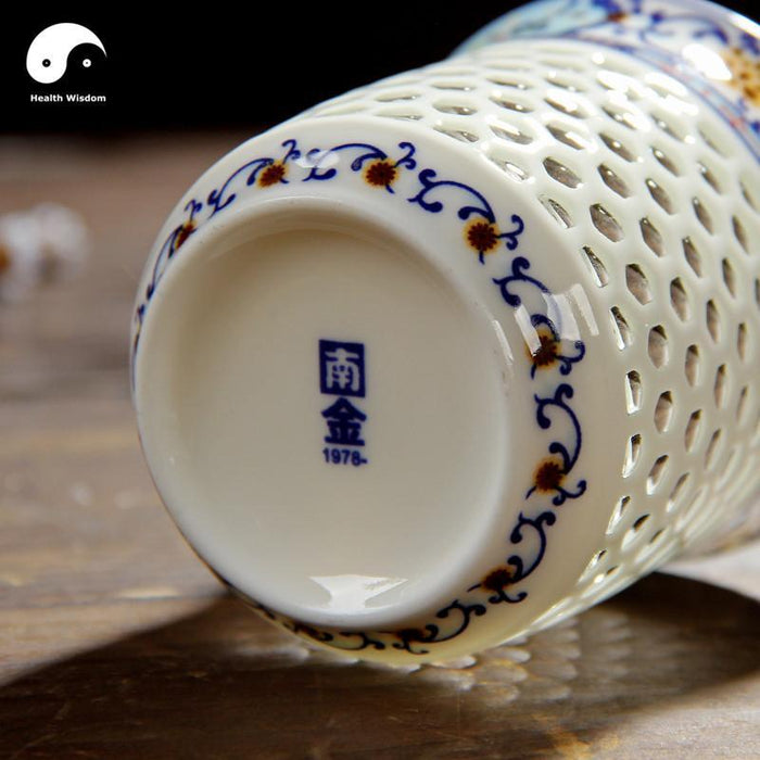 Ceramic Large Tea Cups 125ml*2pcs, Garden Flowers