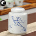 Ceramic Loose Leaf Tea Storage 100g 茶叶罐, Blue Lotus