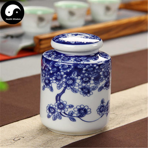Ceramic Loose Leaf Tea Storage 100g 茶叶罐, Cherry Blossom