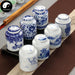 Ceramic Loose Leaf Tea Storage 100g 茶叶罐, Lotus Scroll