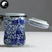 Ceramic Loose Leaf Tea Storage 250g 茶叶罐, Clasp Blue Peony