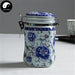 Ceramic Loose Leaf Tea Storage 250g 茶叶罐, Clasp Blue Peony
