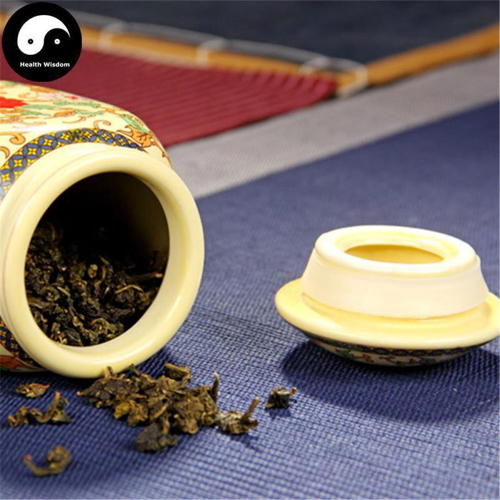 Ceramic Loose Leaf Tea Storage 9.5cm*14.5cm 茶叶罐, Celadon Scroll