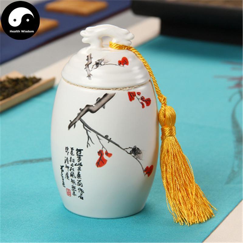Ceramic Loose Leaf Tea Storage Ding Ware 150g 茶叶罐-Health Wisdom™