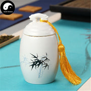 Ceramic Loose Leaf Tea Storage Ding Ware 150g 茶叶罐-Health Wisdom™