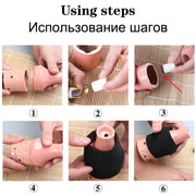 Ceramic Moxibustion Jar Facial Beauty Massage Moxa Therapy Porcelain Warm Scraping Cup Hand Hold Meridian Acupoint Massager-Health Wisdom™