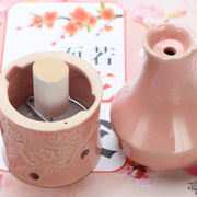 Ceramic Moxibustion Jar Facial Beauty Massage Moxa Therapy Porcelain Warm Scraping Cup Hand Hold Meridian Acupoint Massager-Health Wisdom™
