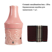 Ceramic Moxibustion Jar Facial Beauty Massage Moxa Therapy Porcelain Warm Scraping Cup Hand Hold Meridian Acupoint Massager-Health Wisdom™