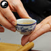 Ceramic Tea Cups 30ml*4pcs, Bird & Peony Panels