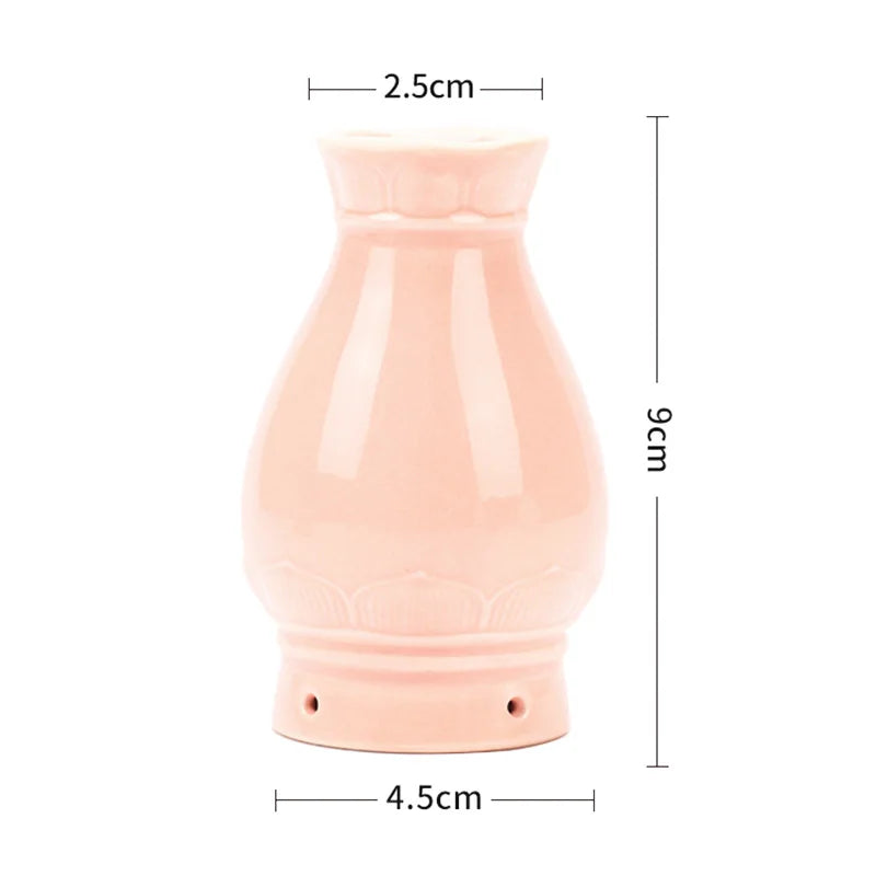 Ceramic Warm Massage Jar Facial Beauty Moxa Care Therapy Porcelain Warm Scraping Cup Hand Hold Meridian Acupoint Massager-Health Wisdom™