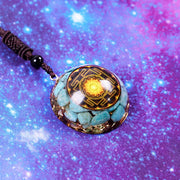 Chakra Natural Healing Stone Necklace Orgone Energy Crystal Pendant Adjustable Necklace Jewelry Orgonite Gift For Women Men-Health Wisdom™